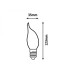 Bec LED fantezie filament 2.5W E14 WW 1998 Rabalux - imagine 1
