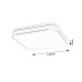 Plafoniera LED exterior Square Lowar 18W 77138 Rabalux - imagine 8