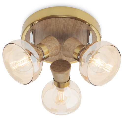 Plafoniera Bowie 04-477 lemn natur Redo Smarter