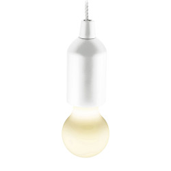 Lampă cu LED, comutator cu şnur, alb, 4,5V