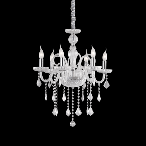 Candelabru Giudecca SP6 Transparent 027821 Ideal Lux