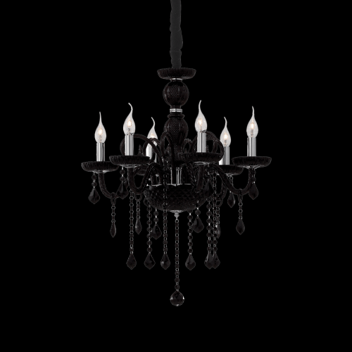 Candelabru Giudecca SP6 Negru 032504 Ideal Lux
