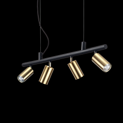 Pendul Dynamite SP4 Ottone Satinato 244624 Ideal Lux