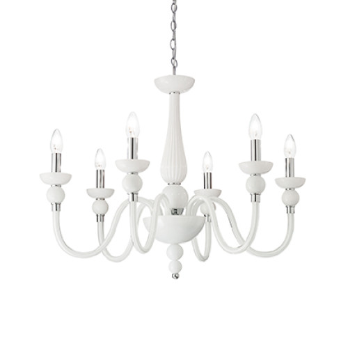 Candelabru Doge SP6 Bianco 113678 Ideal Lux