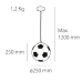 Pendul Fotball 1 x E27 557 Kelektron - imagine 2