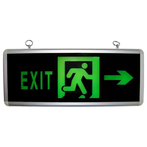 LAMPA EXIT LED DOUA FETE sageata lateral