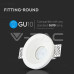 Spot rotund GU10 Gypsum White VT-771RD 3652 - imagine 1