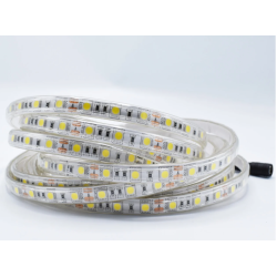 Banda led SMD 5050 V-TAC, lumina rece(6400K), 4.8W/m, 500lm/m, 30 leduri/m, 12V, IP65