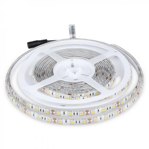 Banda led SMD 5050 V-TAC, RGB, 7W/m, 900lm/m, 60 leduri/m, 12V, IP65