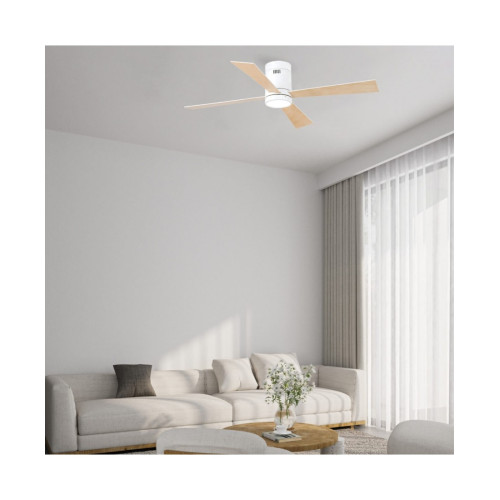 Plafoniera Ventilator Lemn LED 15W 3000K, 4000K, 6000K  Alb 19137 Zambelis