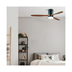 Lustra Ventilator Lemn LED 15W 3000K, 4000K, 6000K Alb 19144 Zambelis