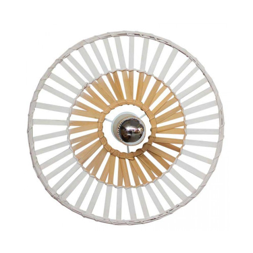 Plafoniera 1 x E27 Bambus WH 40cm 19251 Zambelis