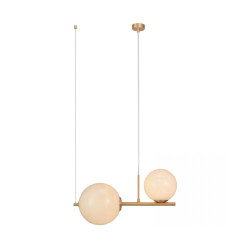 Pendul 2 x E27 Auriu Mat 1995 Zambelis