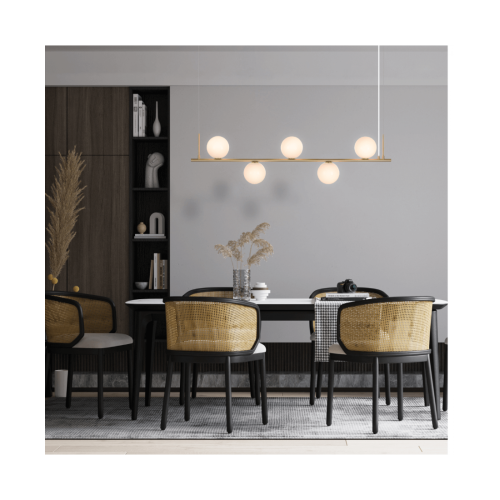 Pendul 5 x E14 Auriu Mat 1998 Zambelis