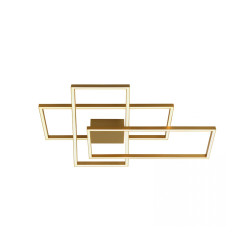 Plafoniera 52W 3000K Auriu mat Aluminiu 2022 Zambelis