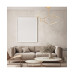 Lustre 49W 3000K Auriu Aluminiu 2071 Zambelis - imagine 1