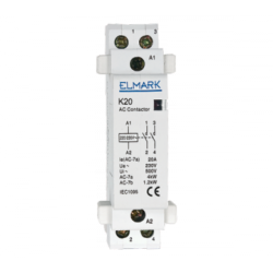 Contactor K20 1P 20A 2NO 23008 Elmark