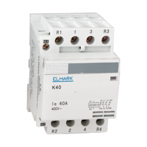 Contactor modular K40 63A 230V 4NO 23427 Elmark