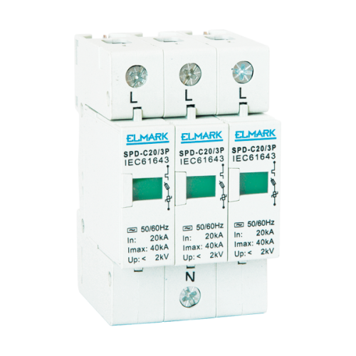 Descarcator catodic SPD-C20/3P 20KA 3P 64303 Elmark