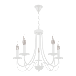 Candelabru Angela 5 x E14 Alb ELMARK