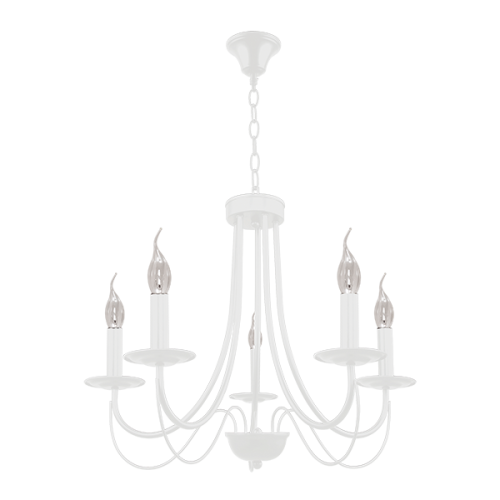 Candelabru Angela 5 x E14 Alb ELMARK