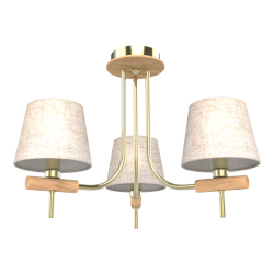 Lustra Jonas 3 x E14 Bej/Auriu ELMARK