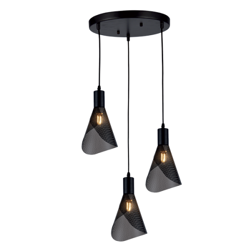 Pendul Paris 3x E14 Negru ELMARK