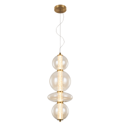 Pendul Splendor LED 18W 3000K, Alama, Cognac