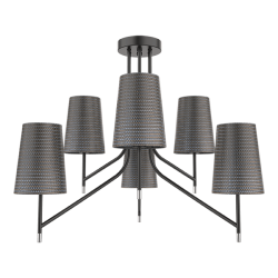 Lustra Thera 6 x E14 Negru/Crom ELMARK