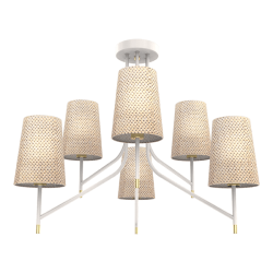 Lustra Thera 6 x E14 Alb/Crom ELMARK