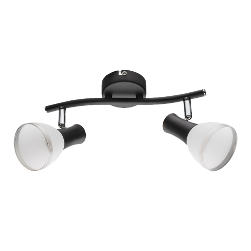 Aplica Eddy 2 x E14 Neagra ELMARK