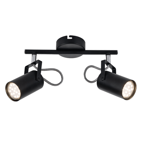 Aplica Izzy Black 2 x GU10 ELMARK