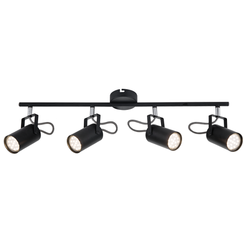 Plafoniera Izzy Black 4 x GU10 ELMARK