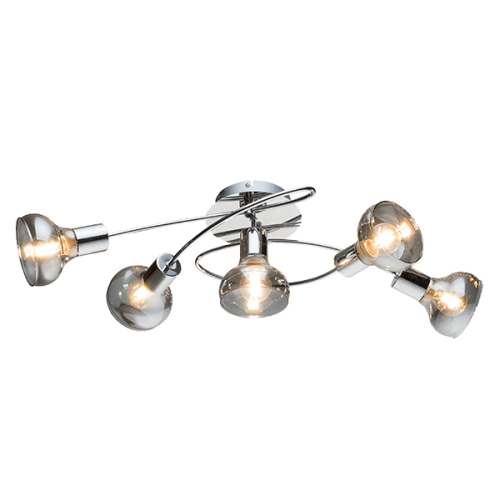 Lustra Addy Crom 5 x E14 Elmark