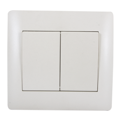 INTRERUPATOR CAP SCARA DUBLU ALB Elmark
