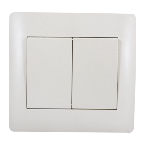 INTRERUPATOR CAP SCARA DUBLU ALB Elmark