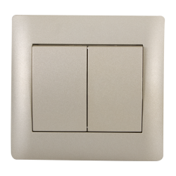 INTRERUPATOR CAP SCARA DUBLU CHAMPAGNE Elmark