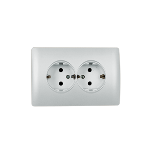 PRIZA SUKO DUBLA ARGINTIU Elmark