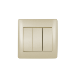 INTRERUPATOR TRIPLU CHAMPAGNE Elmark