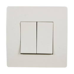 BASIC Intrerupator dublu crem Elmark