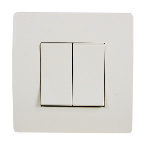 BASIC Intrerupator dublu crem Elmark