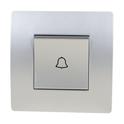 BASIC Intrerupator sonerie argintiu Elmark