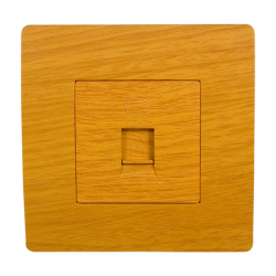 BASIC Priza telefon lemn deschis Elmark