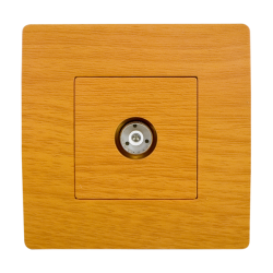 BASIC Priza TV lemn deschis Elmark