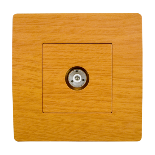 BASIC Priza TV lemn deschis Elmark