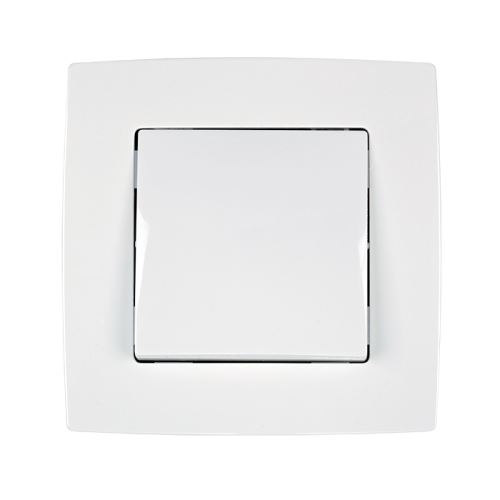 INTRERUPATOR CAP CRUCE CU LED CITY ALB METALIZAT 190031 ELMARK