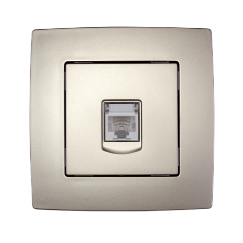 PRIZA TELEFON CITY CHAMPAGNE 190262 ELMARK