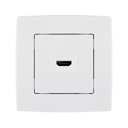 PRIZA HDMI CITY ALB METALIC 190747 ELMARK