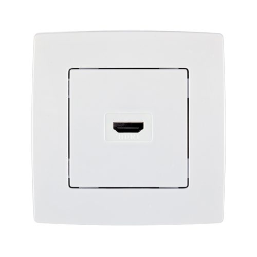 PRIZA HDMI CITY ALB METALIC 190747 ELMARK