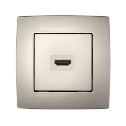 PRIZA HDMI  CITY CHAMPANIE METALIC 190772 ELMARK